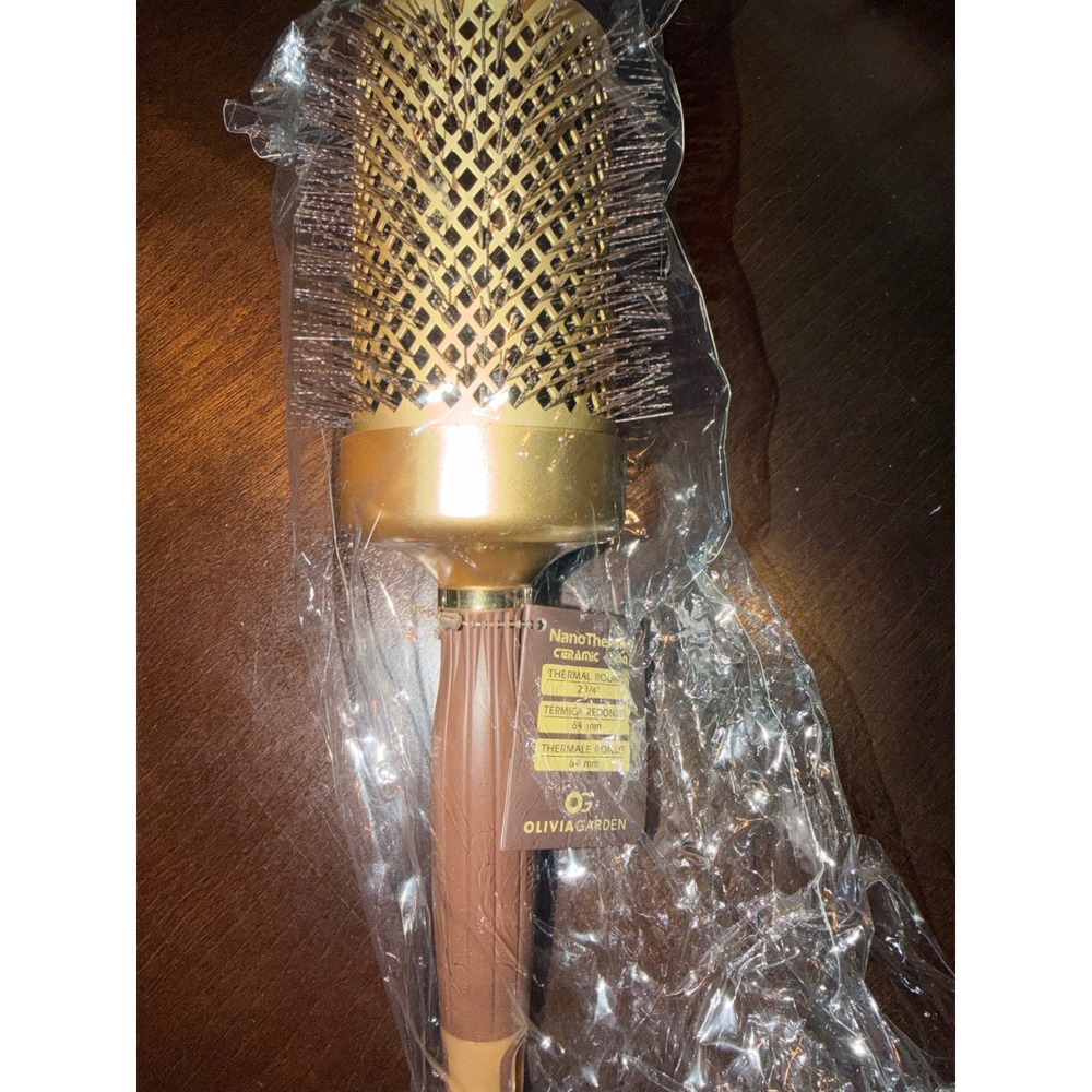 Olivia Garden Thermal Round Brush NanoThermic Ceramic Ion NT-64 2 3/4" hair